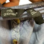 Mlle Gabrielle  Tiered Ruffle Button Front Casual 3/4 Sleeve Blue‎ Dress 3X Photo 2