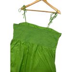 Old Navy  Dress Womens XXL Tall Green Linen Blend Tie Strap Sundress Beach Cruise Photo 6
