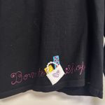 Berek Born To Shop Sweater Applique Embroidered Black Button Front Women’s L Size L Photo 7