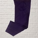 Peter Nygard Nygard Slims XL Purple Ponte Pull-On Pants High Rise Ankle Stretch Wide Leg Photo 2