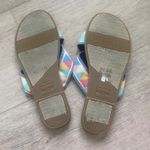 Toms  Multicolor Criss‎ Cross Slip On Leaher Sandal Size 7 Photo 3