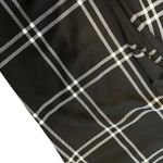 Like an angel Crop Pant 3X NWT Black Plaid Belted Faux Leather Insert Ankle Ties Photo 8