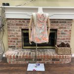 Glam orange and turquoise multipatterned eclectic top / S / Excellent condition Photo 7