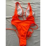 Vibrant Neon Orange Cut Photo 1