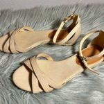 J.Crew  Marina Mini-Wedge Cross Straps Espadrilles Cream Sandals Size 5 1/2 Photo 1