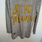 Simply Southern Fur Mama Open Back Top Gray Gold Photo 3