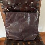 Lulu Dharma wine snakeskin boxy bucket bag Photo 0