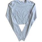 Cotton On ✰ micro crop long sleeve in gray✰ Photo 2
