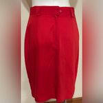 METRO NEW YORK Red Vintage 1990’s Front Layered Belted Skirt Sz 14. Photo 2