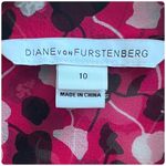Diane Von Furstenberg  Tiny Pull Lorelei Two Sheer Silk Button Blouse Size 10 Photo 10