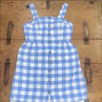 J.Crew Woman’s Blue & White Gingham Button-Front Sundress – Women’s Size 6 Photo 1