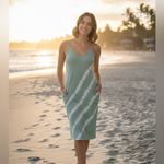 COOKIES CLOTHING Women’s Tie Dye Ombré Summer Midi Dress Green Size M Photo 1