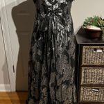 Metaphor Floral Shiny Metallic Vintage y2k Whimsgoth Coquette rave Coastal Western   Formal Evening Prom Wedding guest coastal coquette emo 🖤 maxi dress spaghetti straps pleated Overlay Photo 1