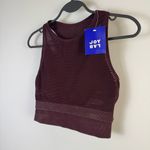 JoyLab NWT Mesh Sports Bra Medium Port Royale Double Layer Activewear Workout Photo 3