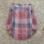 Treasure & Bond Plaid Tunic Pullover Buffalo Check Country Blouse L Photo 3