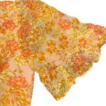 Selfie Leslie  Sally Angel Sleeve Open Back Dress Floral Print Pink Photo 9