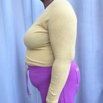 O'Neill Yellow Long sleeve top, ruched long sleeved shirt Photo 1