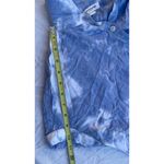 Beach Lunch Lounge Women’s S Blue White Tie Dye Button Down Short Sleeve Shirt Photo 5