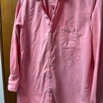 Frank & Eileen Mary Famous Denim Button Up Mini Dress Neon Strawberry Small S Photo 4