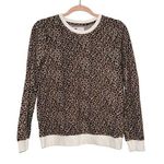 Zyia Active Leopard Print Crewneck Sweatshirt XS Photo 0