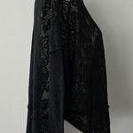 Free People Not Cold In This Top Black Reverse Fleece Oversized Top Size Small Photo 3
