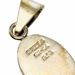 Sterling Silver  Black Oval Pendant Photo 2