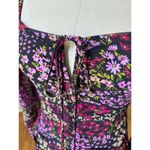 ASTR the Label Athena Midi Dress in Red Floral Chiffon Print Size Small Photo 4