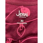 New Jenni Women XS Burgundy Super Soft Stretch intimates Sleep Dress Long Sleeve Purple Photo 6