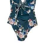 Cupshe Green Floral Lace-Up One Piece Swimsuit Women's Size Medium NEW Photo 5