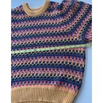 Universal Threads Vintage Universal Thread Yellow Pink striped Knit Sleeve Women’s Sz 2XL Sweater Photo 11