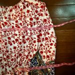 Fraiche by J Boho Floral Border Print Romper – Size Large – Made in USA Red Photo 4