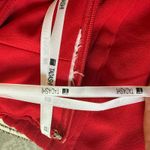 Tadashi Shoji Red Silk Chiffon Ruffle Skirt Halter Sheath Cocktail Dress Medium Photo 5