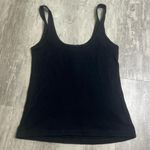 Topshop  Cropped Henley Tank Top Black Size 2 Photo 1