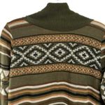 Allison Brittney Southwestern Aztec Long Cardigan Sweater Open Front Granola Photo 6