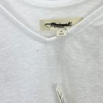 Madewell Knotted Strap Tank Top Linen Blend Lightweight Relaxed White Medium NWT Photo 12