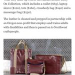 Loopworks x Alaska Air The Carry Collection UNISEX Limited Edition Leather Tote Photo 10