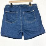 Judy Blue  High Waist Denim Skort Size 3XL Stretch Dark Wash Photo 4