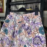 Banjanan Floral Corduroy Midi Skirt With Button Front Detail Womens Small EUC Purple Photo 3