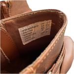 American Eagle  Brown Side Zip Ankle‎ Boot With Buckle Straps Women's Size 10 Photo 4