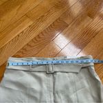 Ann Taylor Wide leg trousers pants with matching belt cream high waisted Sz 14 Photo 3