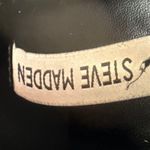 Steve Madden  Goucho Women's Black Leather Chunky Block Heel Ankle Boots Size 10 Photo 6