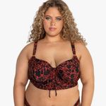 Smart & Sexy Womens Plus Size Long Lined Underwire Bikini Top Photo 1