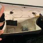 Bebe  Black Clutch with Rhinestone Logo Photo 3