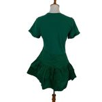 Aureum Women’s Dress Small Green Short Sleeve Flare Asymmetrical Trendy Photo 4