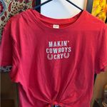 Darling Blue NWOT “Making cowboys cry” Tshirt size large Photo 1