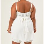 Altar'd State NEW Arula White Sleeveless Romper Plus Size B / 2X NWT Photo 3