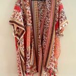 Ultra Pink  kimono style swim Cover up. Size 1X Photo 0