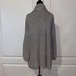 Hinge NORDSTROM  SEATTLE GREY BALLON SLEEVE RIBBED KNIT CARDIGAN COZY Photo 2