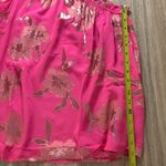 Lilly Pulitzer NWT  Saraleigh One Shoulder Top Pink Gold Floral Metallic Medium Photo 7