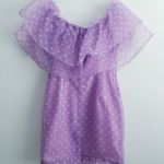 Venus Polka Dot Derby Mini Ruffle Dress Photo 3